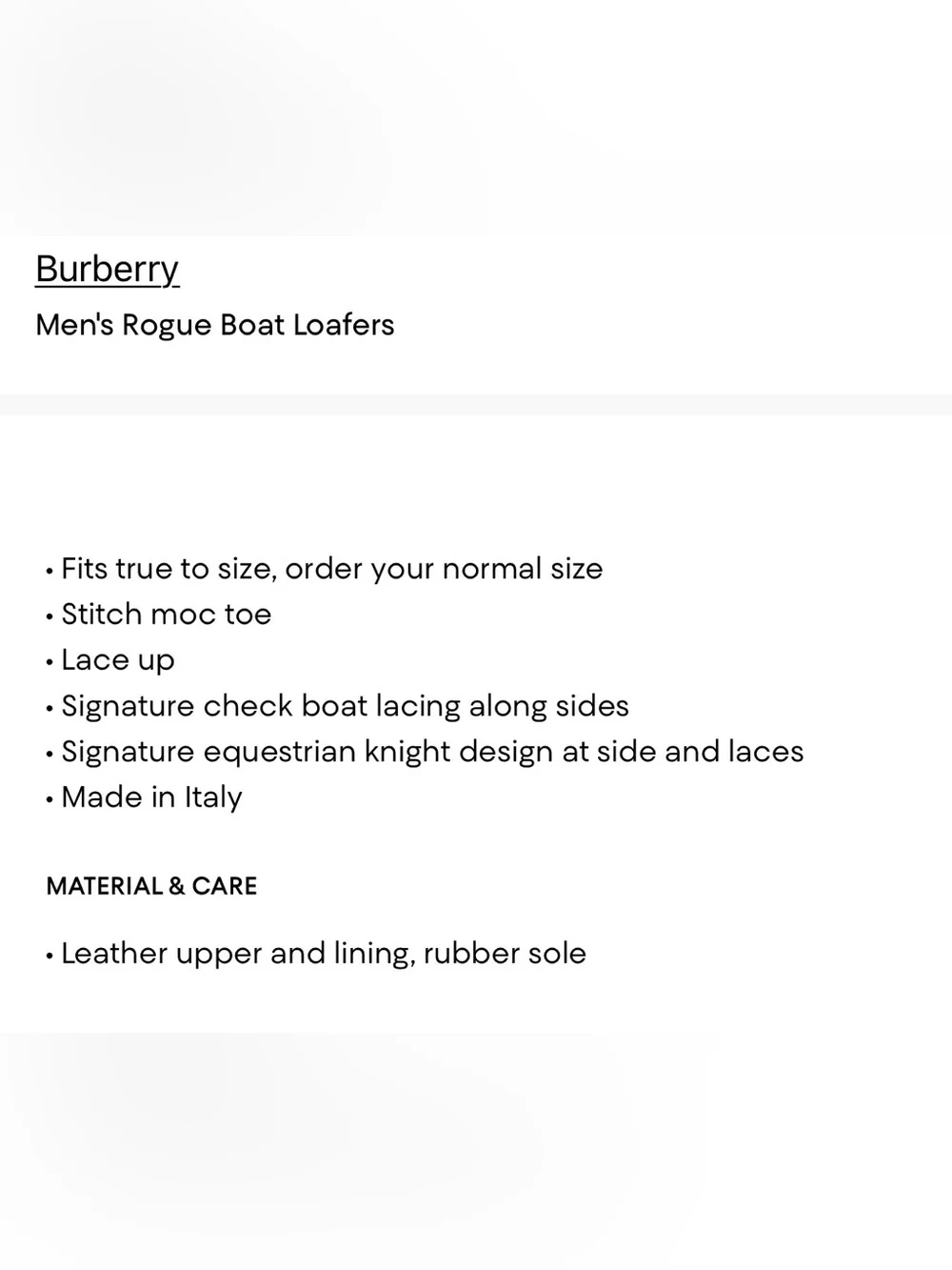 Burberry nib men